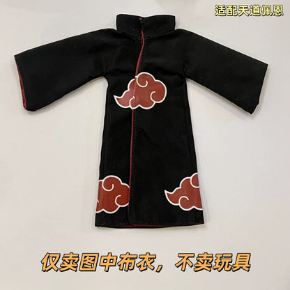 Naruto Anime Figure Accessories - 1/12 Scale Mini Robe, Skirt and Bamboo Hat for SHF Action Figures