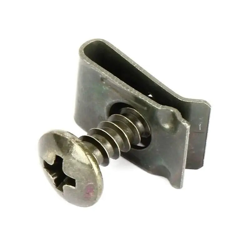Car U-Type Metal Screw Clip Set - Anti-Rust Fastener Clips with Screws (10-100PCS)