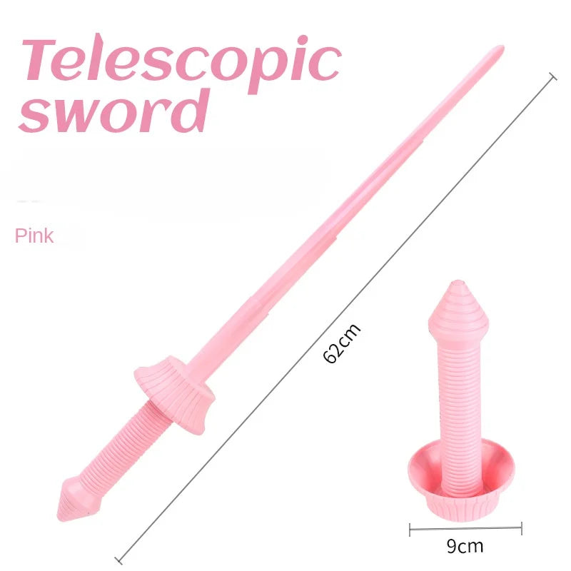 3D Gravity Telescopic Samurai Sword – Spiral Toy for Stress Relief, Cosplay, Gifts & Home Decor