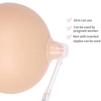 Nipple Aspirator and Corrector - Gentle Suction Aid for Flat and Inverted Nipples During Breastfeeding