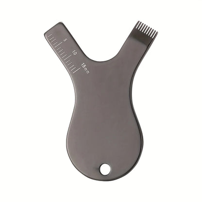 Reusable Lash Lift Brush – Stainless Steel Y-Shaped Eyelash Comb for Permed & Grafted Lashes