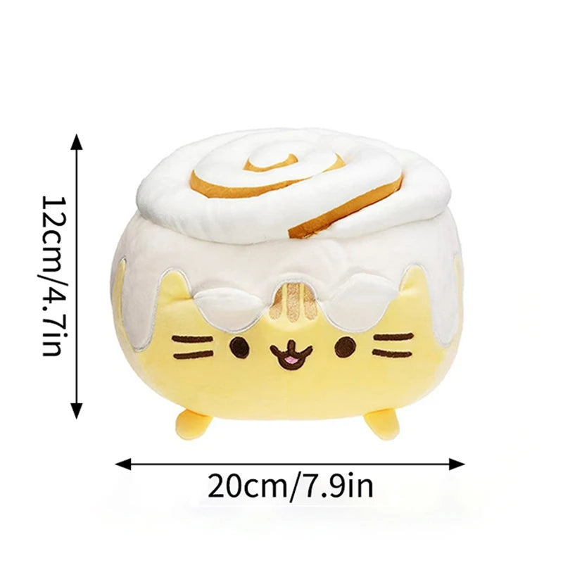 Pusheen Cat Figure and Charm - Cute Desk Accessories, Fluffy Cushion Decor, and Birthday Gifts for Pusheen Fans