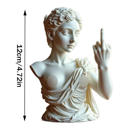 Vienna Goddess 3D Resin Statue — Funny Venus Figurine with Attitude, Home Decor Bust & Plaster Craft Sculpture