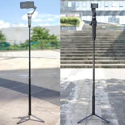 Metal Mini Tripod Stand for DJI, Zhiyun, Feiyu Gimbals & DSLR Cameras, Monopod with 1/4" Screw, Tabletop Handheld Stabilizer