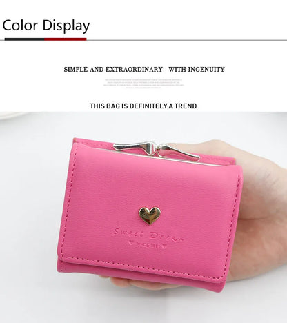 New Mini Short Women’s Wallet – High-Quality Luxury Coin Pocket, Card & Photo Holder, Cute Purse for Girls