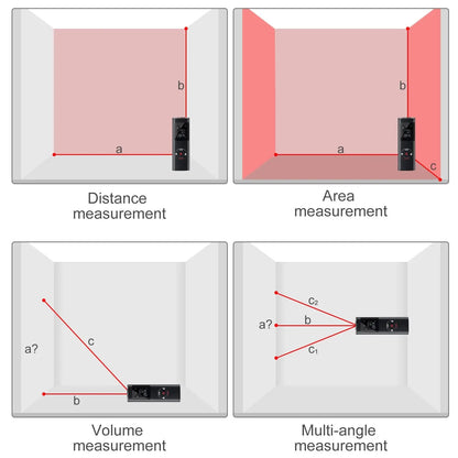 40M/60M Mini Smart Laser Distance Meter | Portable USB Rechargeable Infrared Rangefinder