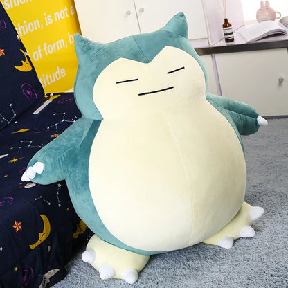 30/50cm Pokémon Snorlax Plush Toy — Soft Anime Stuffed Doll, Cartoon Monster Elf, Birthday Gift for Girls