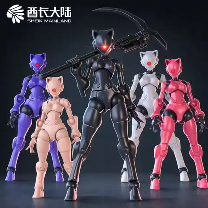 Swift Female Mutant Action Figure - 3.75 Inch Highly Articulated DIY Assembly Collectible