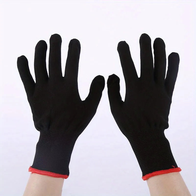 Breathable Nylon Garden Work Gloves - Lightweight Gloves for Digging & Planting