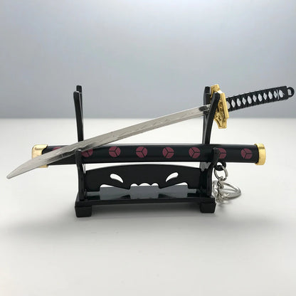 8 Styles Roronoa Zoro Samurai Sword Keychain – Katana Scabbard Keyring for Men & Women, Cosplay Toy Jewelry Gift