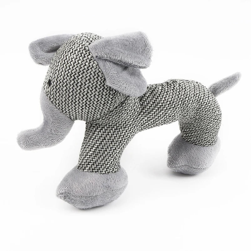 Pet Dog Plush Chew Toy - Bite-Resistant Simulated Animal Teething Toy for Dogs