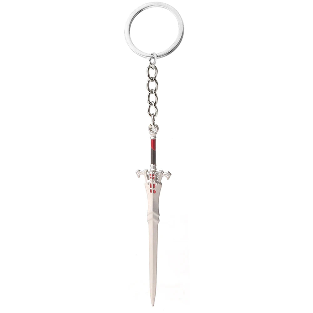 Final Fantasy Sword Pendant Keychain – Mini Remastered Game Key Ring for Car, Backpack & Cosplay Jewelry Accessories Gift