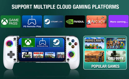 BEBONCOOL MC100 Telescopic Gamepad | Wireless Bluetooth Phone Controller for iOS & Android PUBG COD