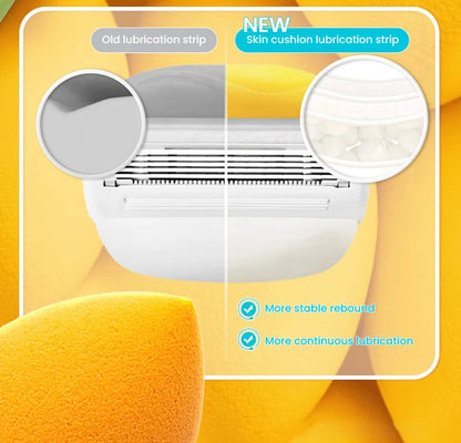 Gillette Venus Olay Manual Razor — 5-Layer Blade with Lubricating Strip & Air Cushion for Women’s Body & Bikini Hair Removal
