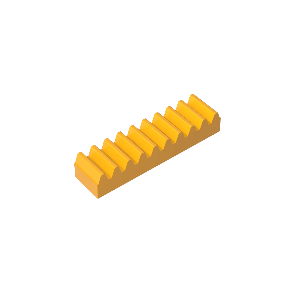 Gobricks GDS-1171 Gear Rack 1x4 — Compatible with LEGO 3743, Educational DIY Building Blocks for Kids