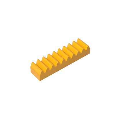 Gobricks GDS-1171 Gear Rack 1x4 — Compatible with LEGO 3743, Educational DIY Building Blocks for Kids