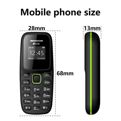 BM310 Small Mobile Phone | Unlocked Dual SIM, Bluetooth, Low Radiation, Automatic Call Recording & Compact Design