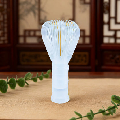 Matcha Plastic Tea Whisk Set - Food Grade Matcha Chasen with Whisk Stand for Easy Tea Preparation