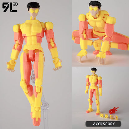 9LToyWodu Invincible Boy Action Figure – Anime Collectible Toy for Cosplay, Stop Motion & Birthday Gifts