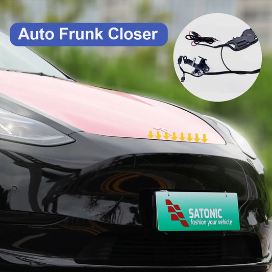 SATONIC V2 Auto Frunk Soft Closer – Waterproof Frunk LED for Tesla Model 3, Y, Model 3 Highland, S & X