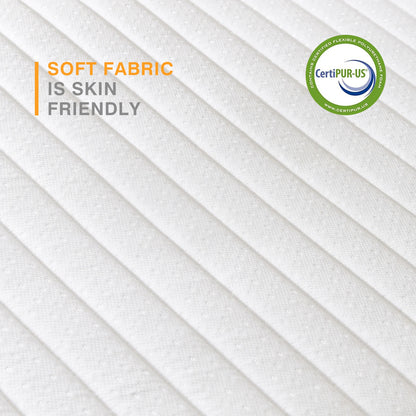 6 Inch Spring Mattress - Gel Memory Foam Hybrid Bed with High-Density Base Foam & Individually Pocket Springs
