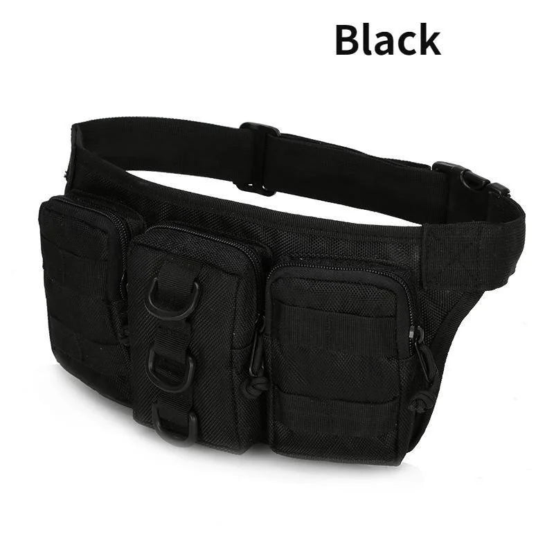 Men’s Waterproof Oxford Cloth Belt Bag – Outdoor Waist Pack for Hiking, Camping, Fishing, and Mountaineering