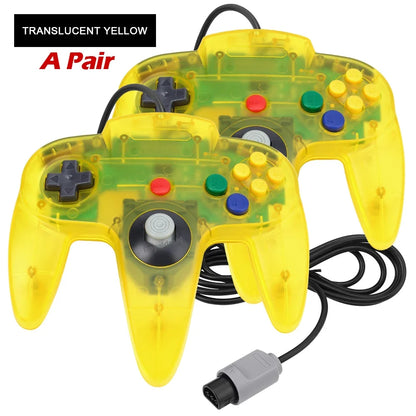 2PCS Wired Gamepad for N64 – Classic Retro Joystick Controllers for Nintendo 64 Gaming Accessories