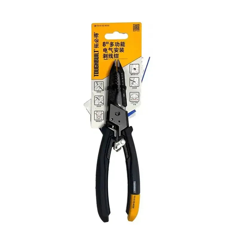 ToughBuilt Leather Hybrid Work Gloves - Touchscreen-Compatible Wear-Resistant Construction Safety Gloves