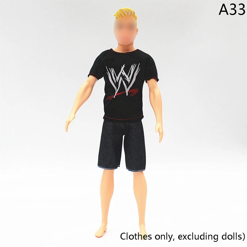 30cm Doll Clothing Set — Men’s Multi-Style Sports Outfit for Boyfriend Dolls