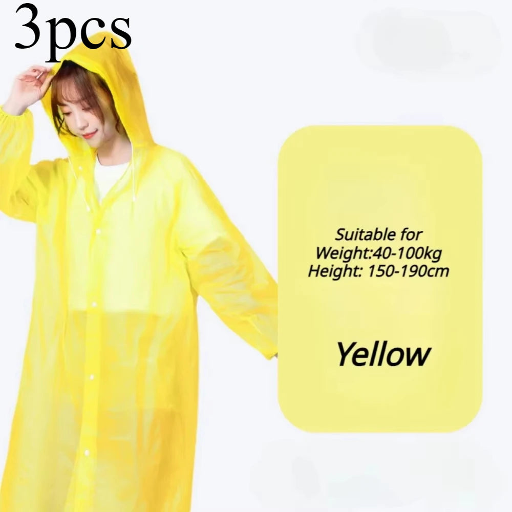 Waterproof Adult Raincoat – Lightweight, Portable, Reusable Poncho for Travel, Outdoor & Fashion Rainwear