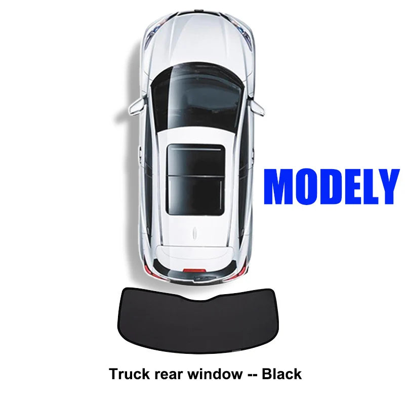 Tesla Model Y 2024 Window Sunshade - Privacy Front & Rear Side Window Shield Cover with UV Protection for Camping & Travel