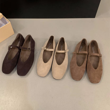 Bailamos 2024 Women's Flats – Round Toe, Slip-On Casual Ballet Shoes, Soft Leather Elegant Dress Shoes