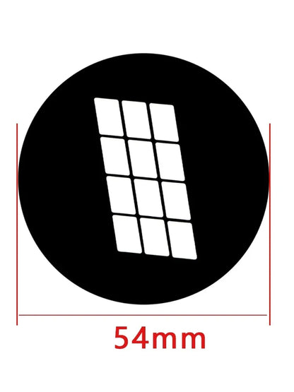 Metal Gobo Light Pattern Set - 1–6pcs 58mm/54mm Diameter Shadow & Background Projection Effects for Photography and Stage Lighting