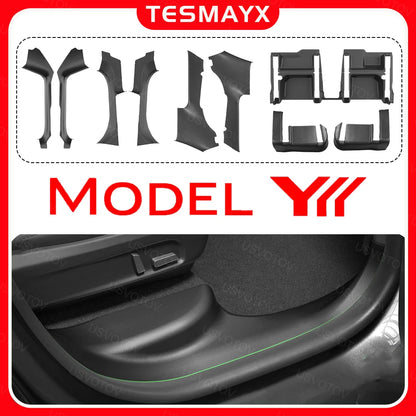 Tesla Model YL 2026 Door Sill Protectors – Anti-Kick Guards, Seat Rail Pads and Trunk Side Cover Mats