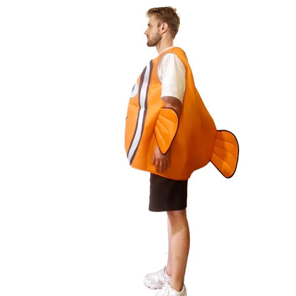 Clownfish Nemo Cosplay Costume – Underwater Animal Outfit for Halloween, Christmas, Party & Performance