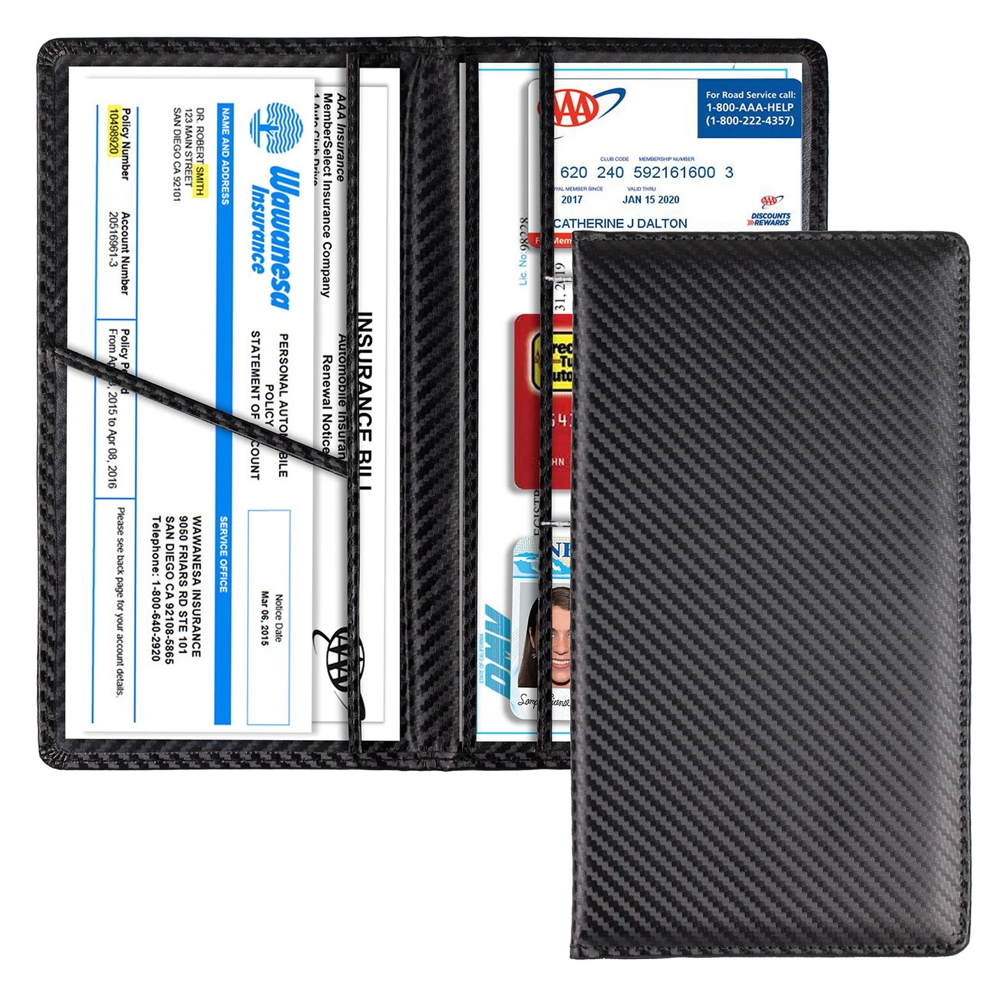 Car Registration & Insurance Holder – Vehicle Glove Box Organizer for Auto & Truck