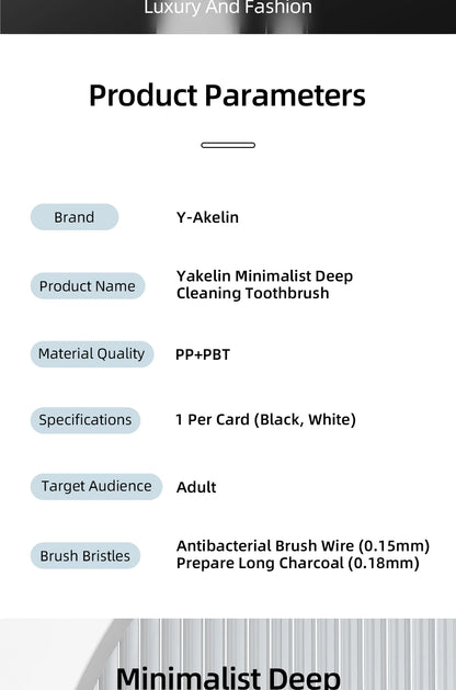 Y-Kelin Extra Hard Bristle Toothbrush Set – Small & Medium Brushes for Men, Household Oral Care