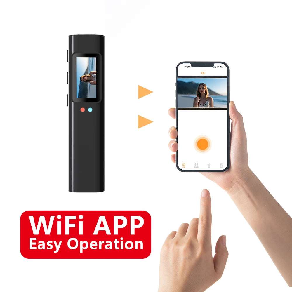 2.7K Glasses Camera – Mini Wearable Outdoor Security Sports DV DVR, WIFI Video Recorder for Driving, Hiking, and Surveillance