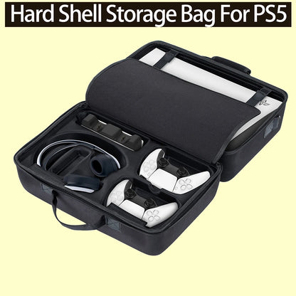 Compatible Storage Case for PS5 Disc Console – Controller, Headphone & Game Accessories Suitcase