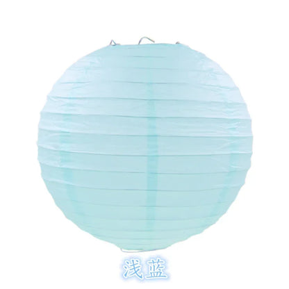 Round Paper Lanterns for Birthday Wedding Party Decor, DIY Hanging Lampion Balls, 4/6/8/10/12/14/16 Inch Craft Supplies