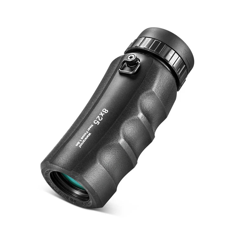 8x25 / 10x25 Mini Monocular Telescope - HD Waterproof Compact Pocket Scope for Hiking, Travel & Outdoor Viewing
