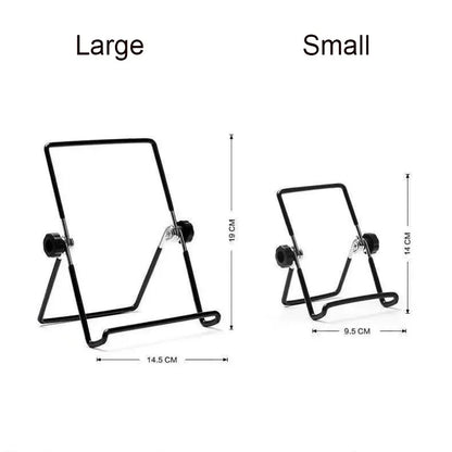 Portable Metal Tablet and Phone Stand - Foldable Desk Mount, Flexible for iPad, iPhone, Samsung, Huawei - Universal for Work, Home and Travel