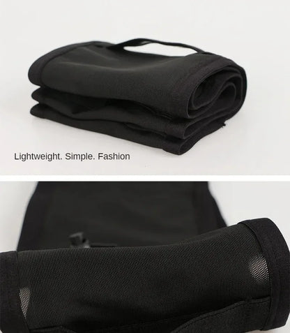 Large Capacity Sports Fanny Pack — Multi-Functional Running, Cycling & Hiking Bag with Elastic Mesh for Phone & Water Bottle