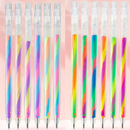 6/12/18-Piece Glitter Gel Highlighter Pen Set - 1.2mm Vibrant Color Pens for Journals, DIY Crafts and Greeting Cards