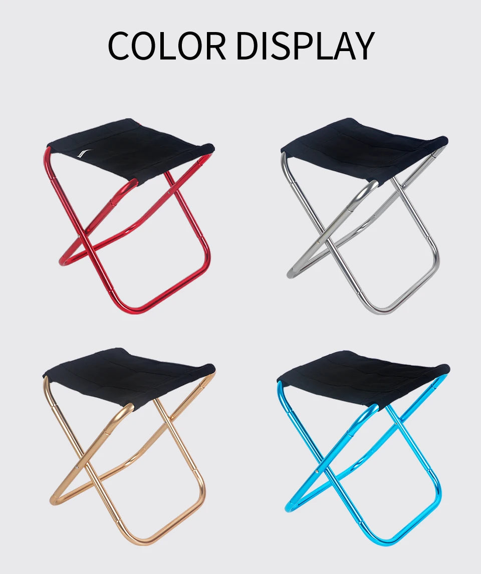 Portable Multifunctional Outdoor Folding Chair – Ultra-Light Picnic, Camping, Travel Fishing Stool & Accessories