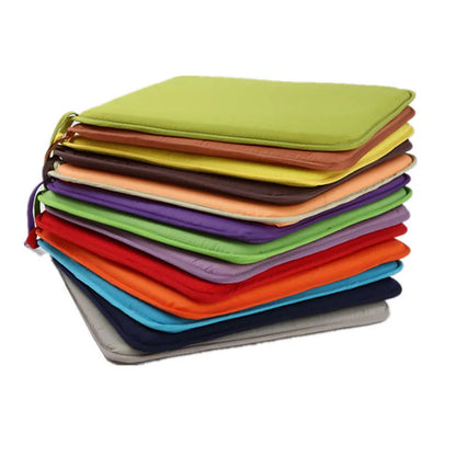 Candy Color Non-Slip Chair Cushion – Soft Seat Pad with Back Support, Fixed Cushion for Home Décor