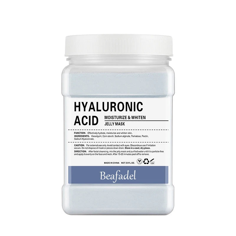 650g/200g Soft Hydro Jelly Mask Powder – DIY Hydrojelly Peel Off Masks with Hyaluronic Acid & Rose for Facial Skin Care