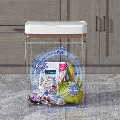 15/18L Smart Sensor Trash Can — Waterproof Touchless Automatic Motion Trash Bin for Kitchen & Bathroom