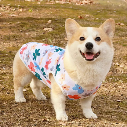 Cooling Summer Pet Vest - Soft Cartoon Dog Cat Shirt for Small Medium Large Dogs Puppy French Bulldog Clothing