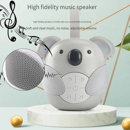Portable White Noise Machine for Babies – Soother with 5 Music Sounds, Night Light & Timed Shutdown for Toddler Sleep